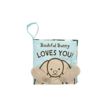 JELLYCAT Bashful Bunny Loves You Book Stuffed Animal