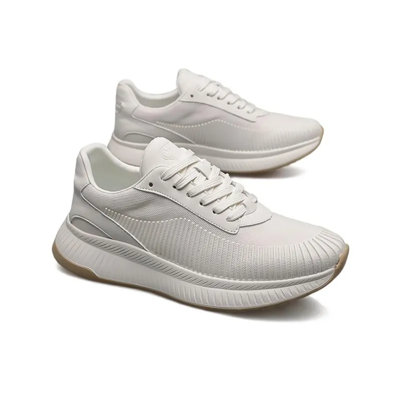Devanro Cushioning Moisture Wicking Height Increasing Lightweight Breathable Slip Resistant Low Top Casual Shoes Men's-1