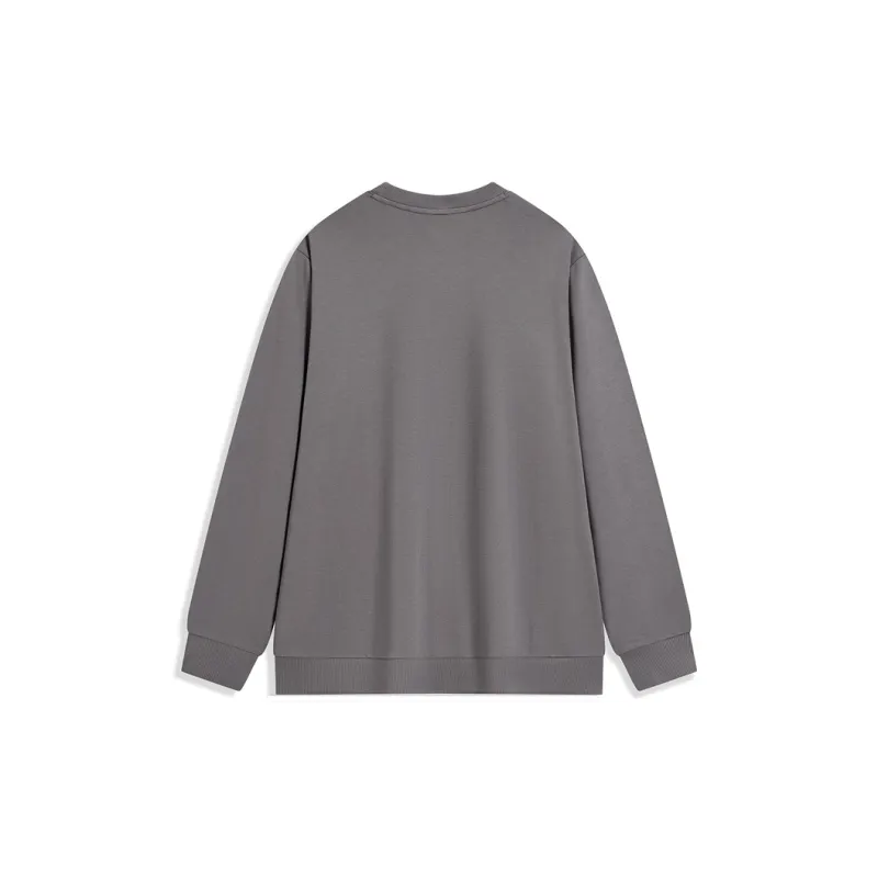 XTEP Casual Long Sleeved Sweatshirt Muted Gray Men's-1