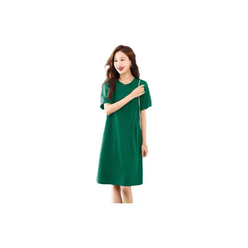 IVENI Short-Sleeved Dresses Women's Dark Green