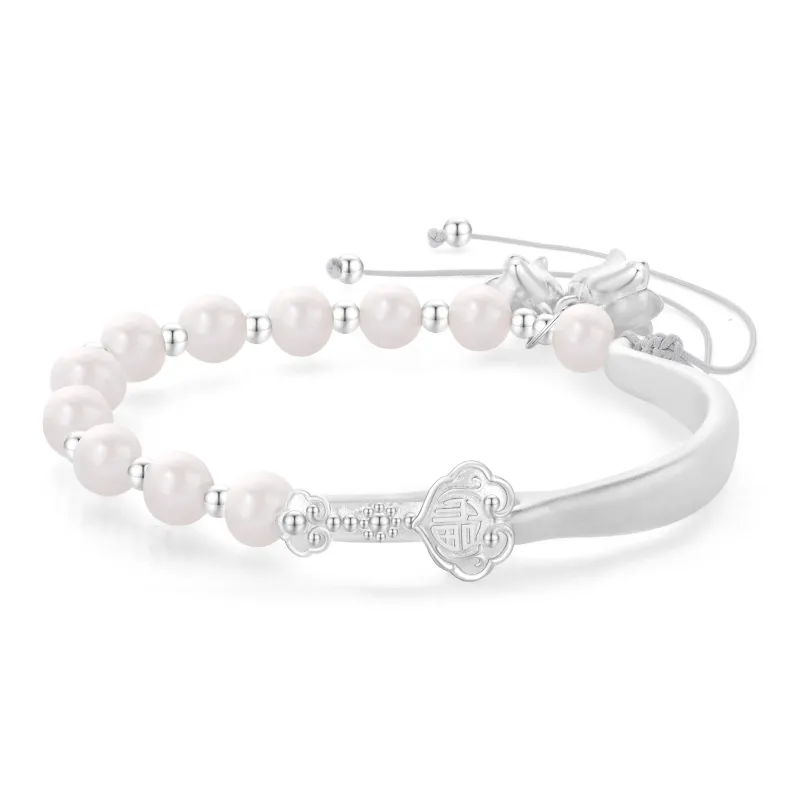 Lao Feng Xiang Pearl Bangles Women's-0