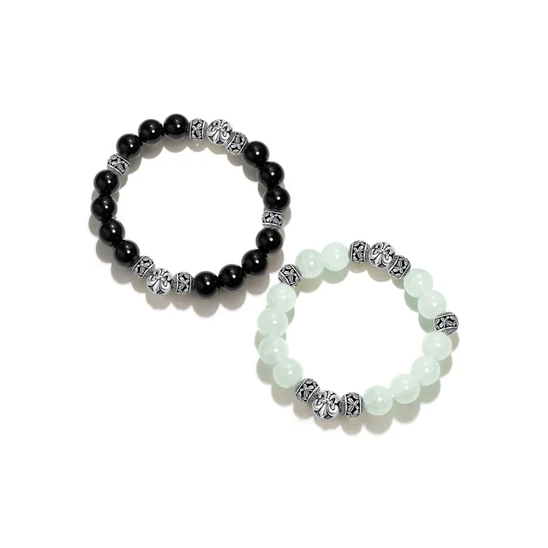 Jodie&Kevin Colored Glaze Jade Bracelets Unisex-2
