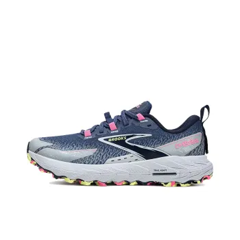 Brooks Anti-Slip Wear-Resistant Low-Top Trail Running Running Shoes Women's Blue Gray