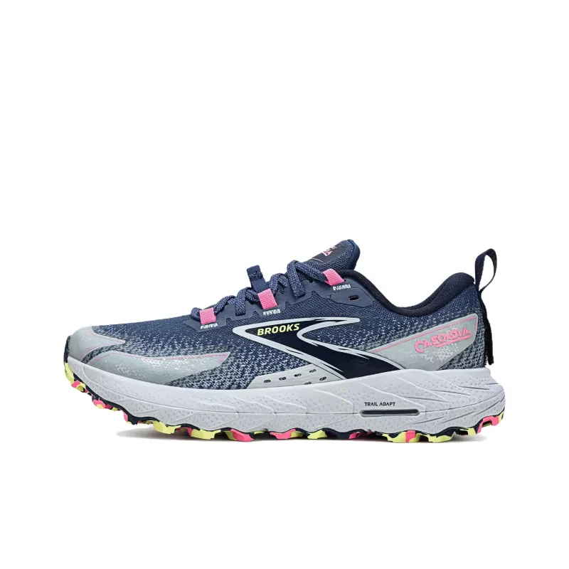 Brooks Anti-Slip Wear-Resistant Low-Top Trail Running Running Shoes Women's Blue Gray-0