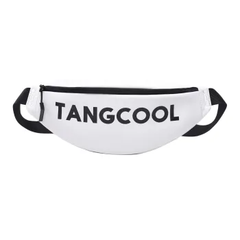 TANGCOOL Oxford One Shoulder Crossbody Fanny Pack Sling Bag Regular Unisex Black Pink White