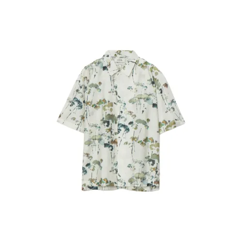 COS Shirts Men White/Green