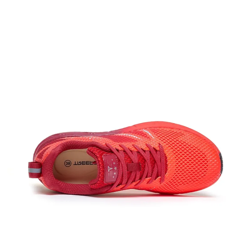 TREEPERI Running Shoes Unisex Low Top Dark Red-3