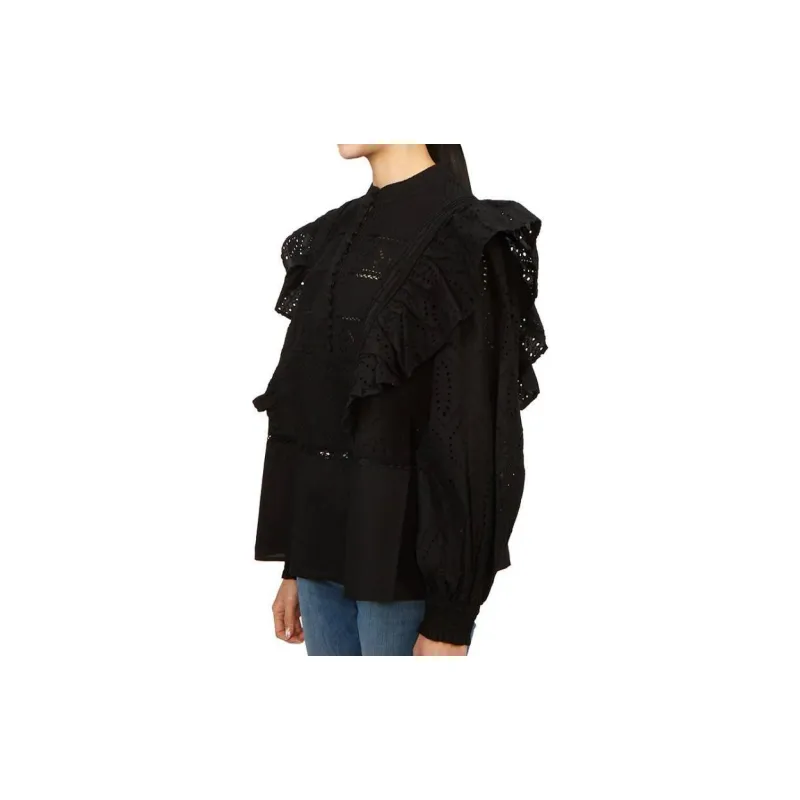ALLSAINTS Aubrey Broderie anglaise Cotton Top-2
