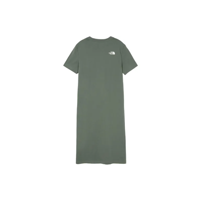 THE NORTH FACE Short Sleeved Dress Women's Gray Khaki-1