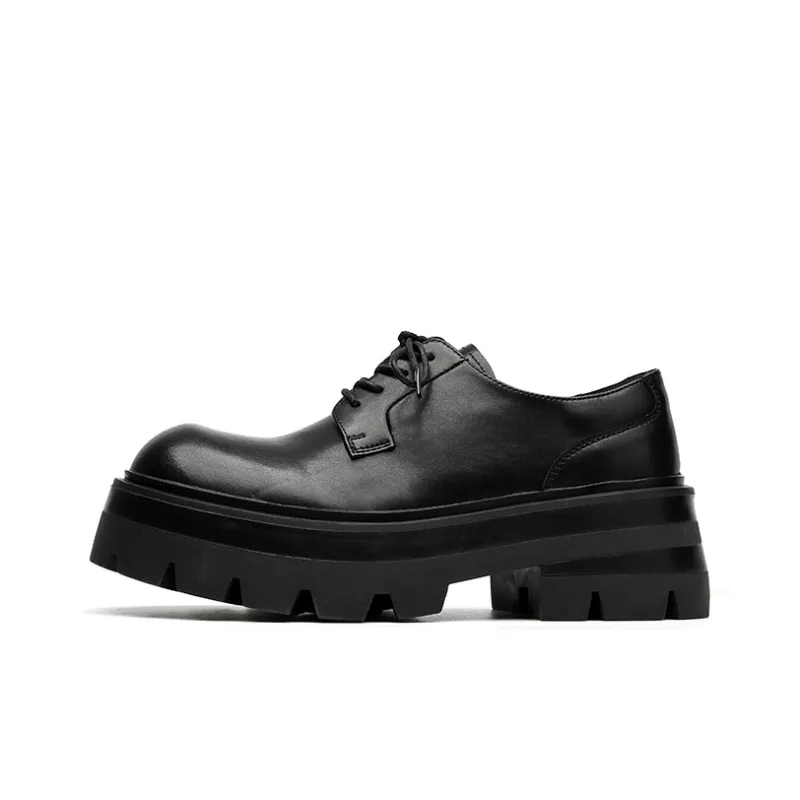 Chi Wolf Derby Shoes Casual Leather Shoes Unisex-6