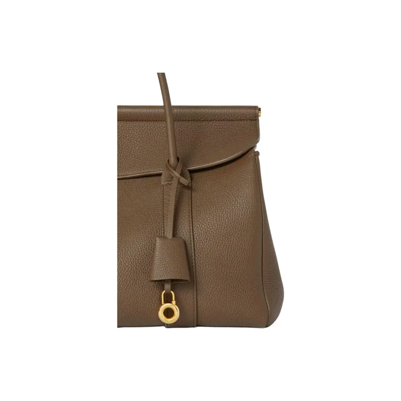 Loro Piana Cow Leather Handbag Women's Brown-5