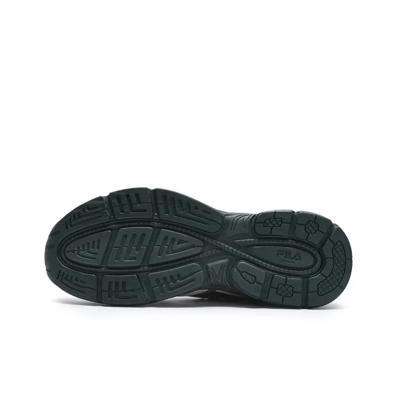 FILA INTERUN Cushioning Anti Slip Wear Resistant Breathability Low Top Casual Shoes Men's Green Silver-3