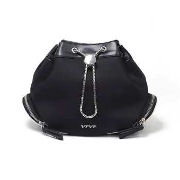 VFVF BAG OFFICAL PU Backpack Small Size Unisex Black/White