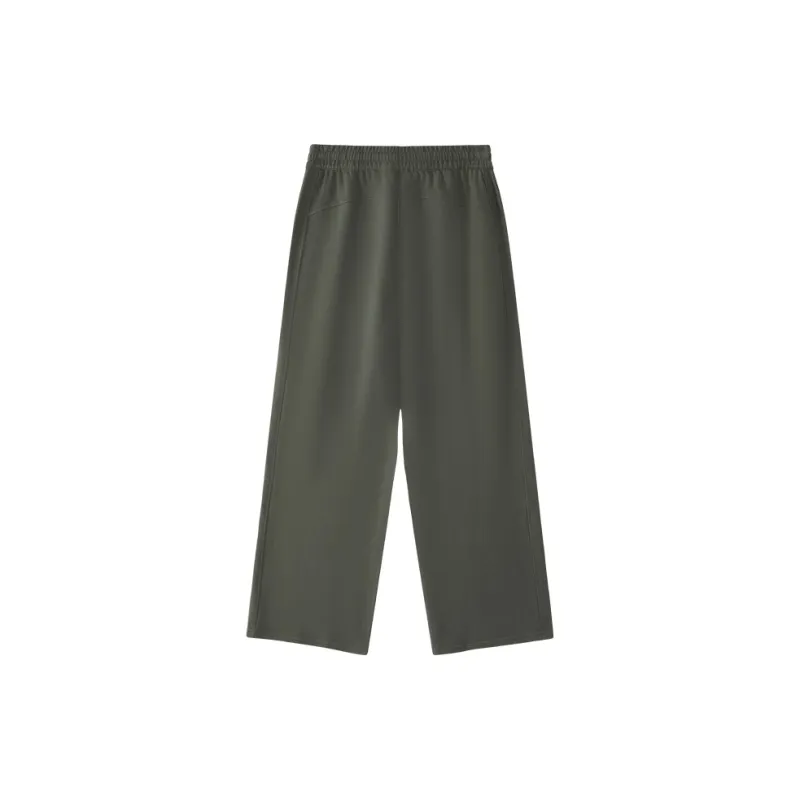 FILA FUSION Knitted Sports Pants Women's Dome Gray-1
