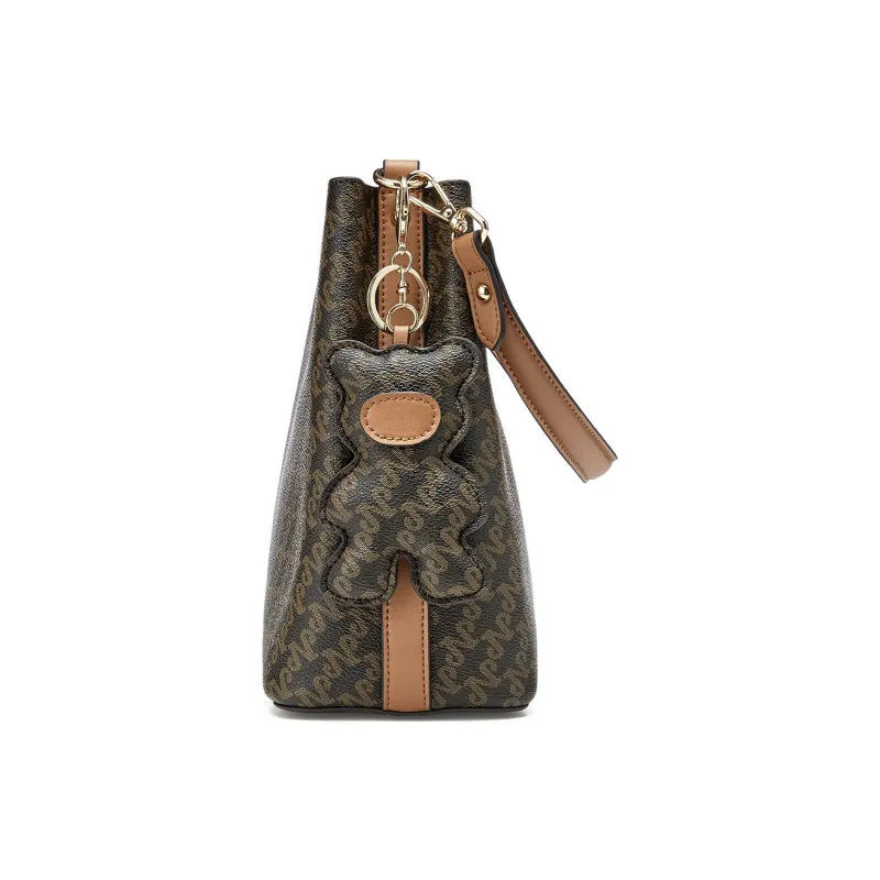 JOSINY PU Bucket Bags Crossbody Bag, Shoulder Bag Women's Beige/Light Pink/Coffee-10