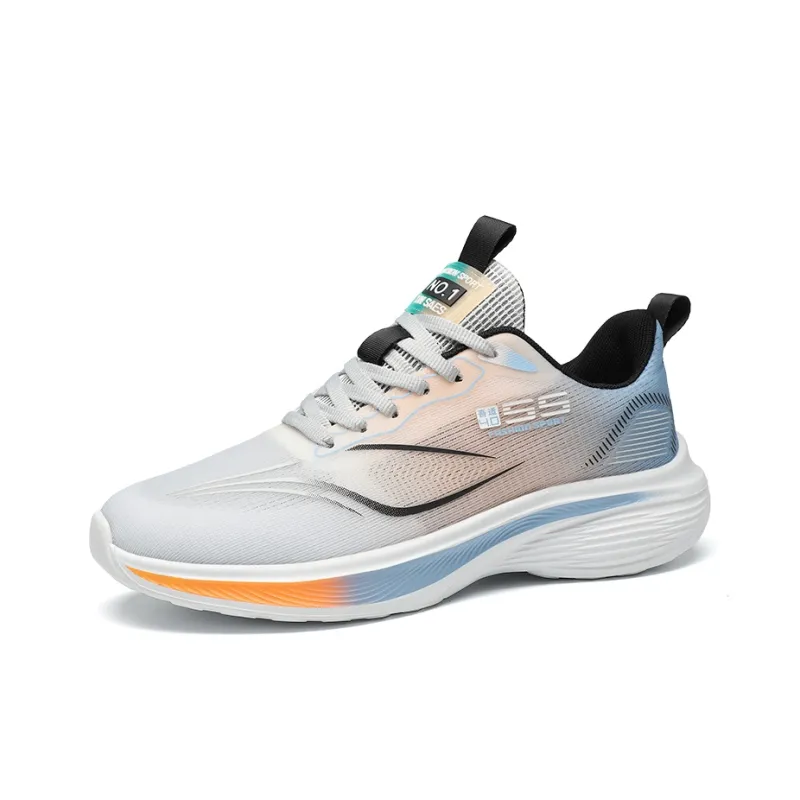 Meiretu Shock Absorbers Slip Resistant Breathable Low Top Running Shoes Men's-14