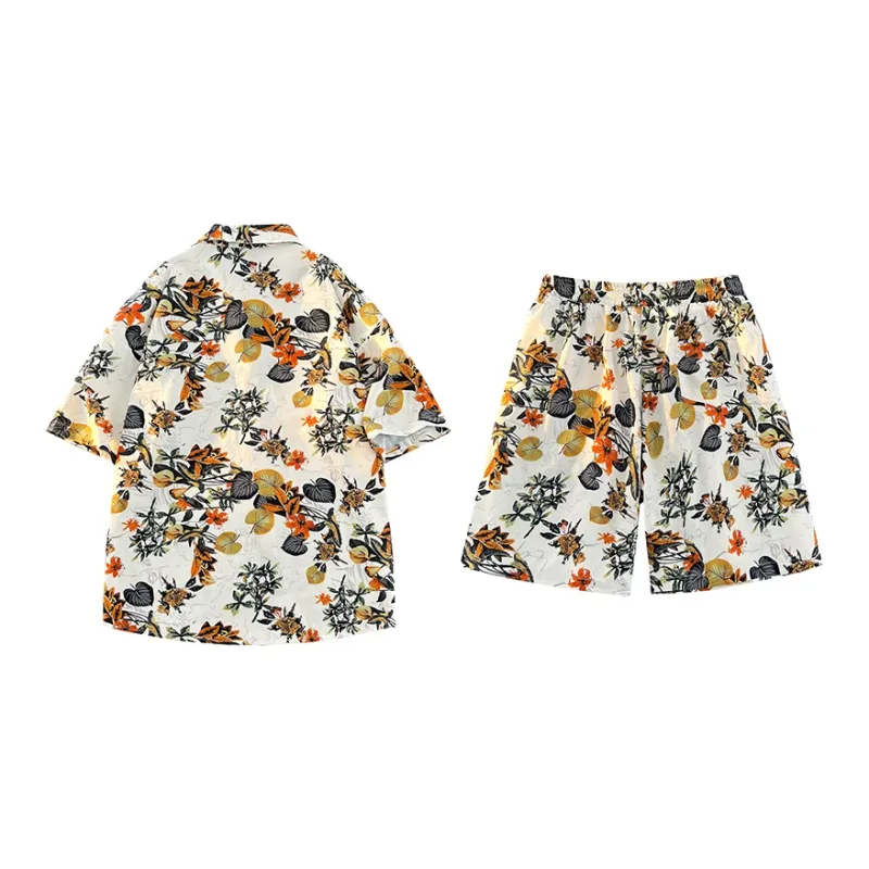 YooMore Shirt Matching Set Unisex Khaki-1