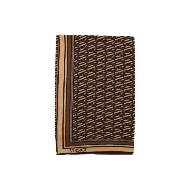 VERSACE - Knit Scarves Women's Brown-0