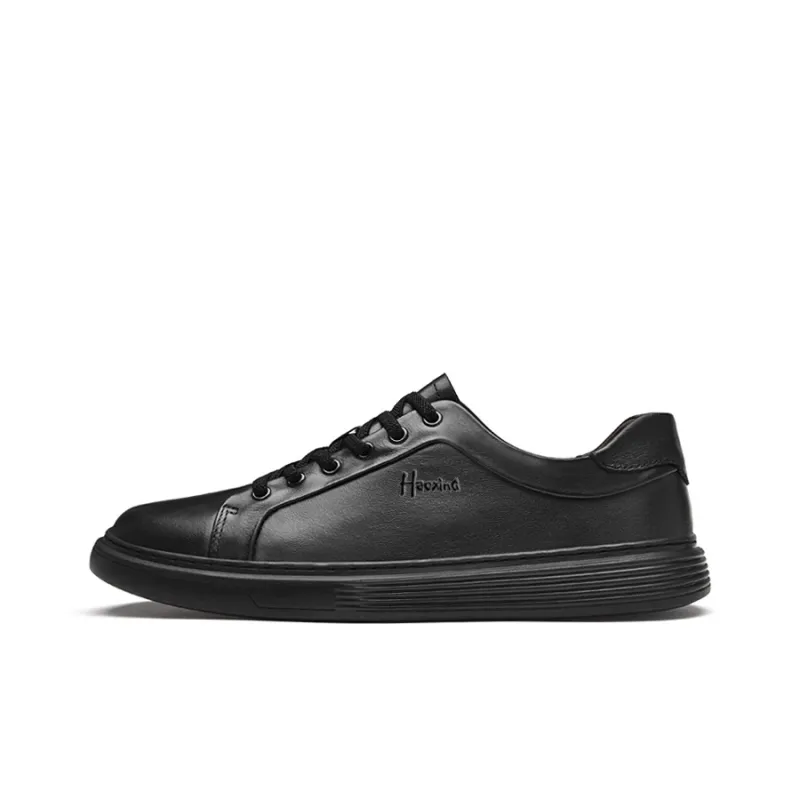 Extravagant Anti Slip Wear Resistant Lightweight Breathable Low Top Skateboard Shoes Men's Black-0