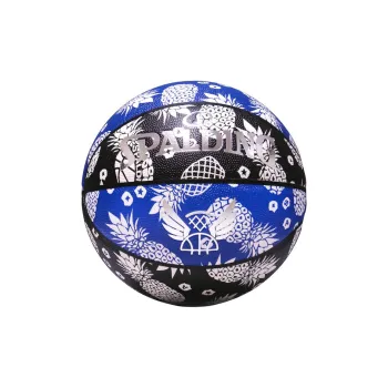 SPALDING PU Basketball White Blue Silver Size 7 Reflective Unisex