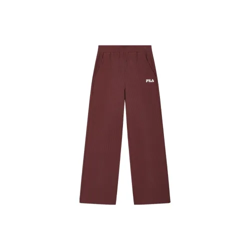 FILA Knitted Sweatpants Women's Brewed Burgundy