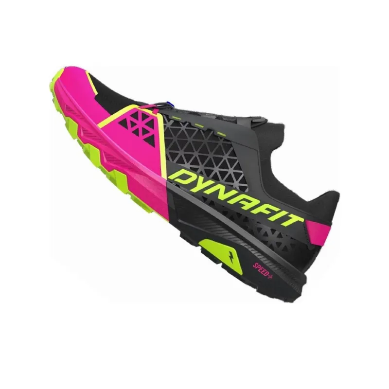 DYNAFIT Anti-Slip Wear-Resistant Low-Top Trail Running Running Shoes Unisex Black Pink-2