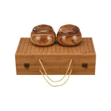 New Cloud Piece+Light Wood Canister+Original Portable Chess Box (Includes Spare Pieces+Instruction Manual)
