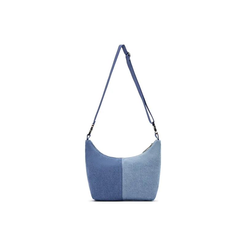 Champion Fabric Shoulder Bag Regular Unisex Silver/Medium Gray/Black/Light Blue-9