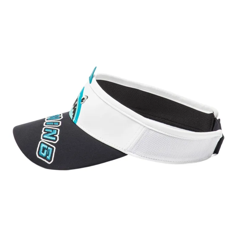 LiNing Polyester Sun Protection Hats Kids' White Blue-1