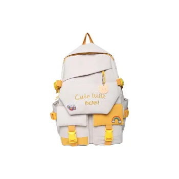 Venerable Brahma Nylon Backpack Women's White/Black/Pink/Blue