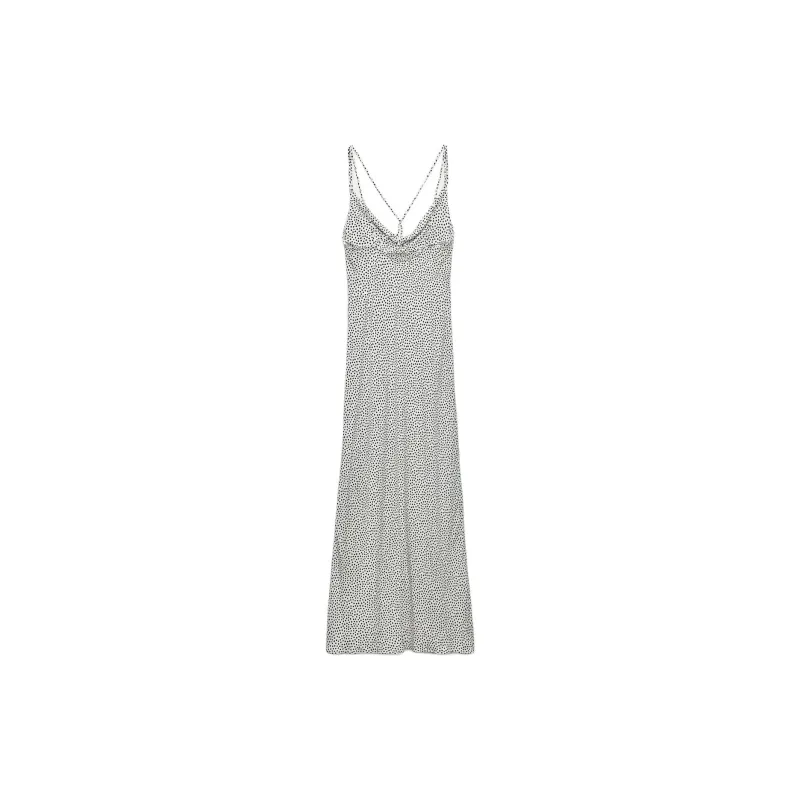 ZARA Slip Dresses Women's White/Black-1
