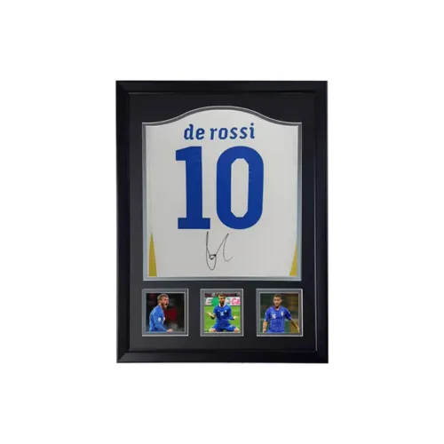 Three For Jersey Soccer Apparel Framed With SA Certificate