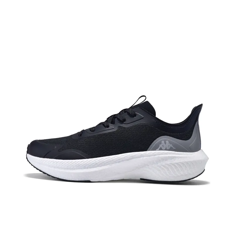 Kappa Anti-Slip And Wear-Resistant Rebound Lightweight Low-Top Casual Running Shoes Unisex Black-0
