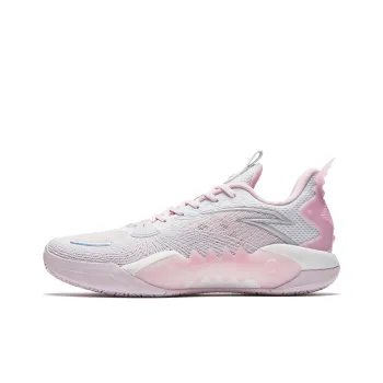 Anta Frenzy 5team V2 Cushioning Wear Resistant Low Top Basketball Shoes Men's White Pink
