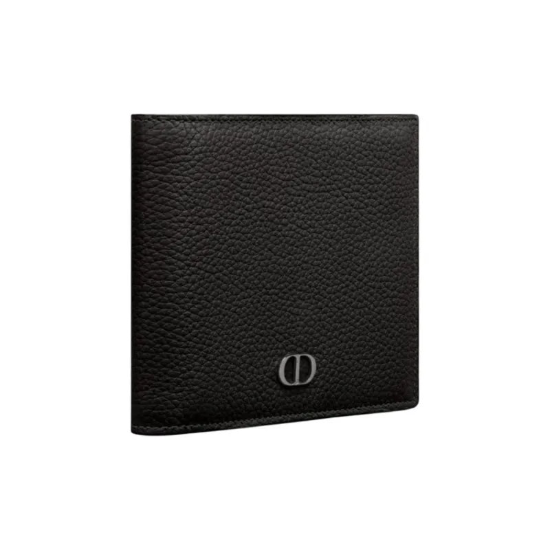 DIOR Cow Leather Wallet Men's Black-1