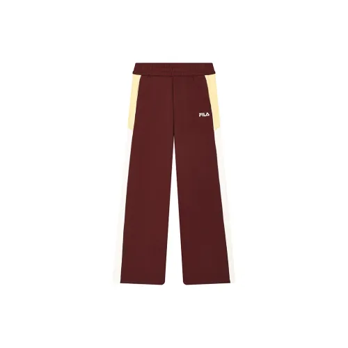 FILA Knitted Sweatpants Women's Brewed Burgundy