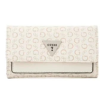 GUESS Polyvinyl Chloride Clutches Wallets Women's White