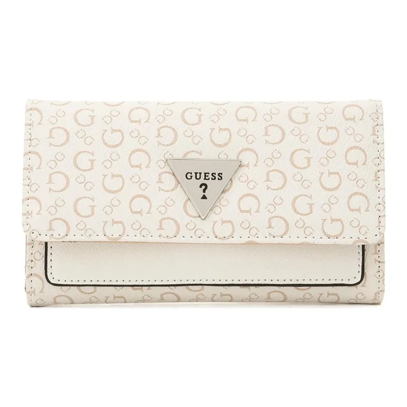 GUESS Polyvinyl Chloride Clutches Wallets Women's White-0