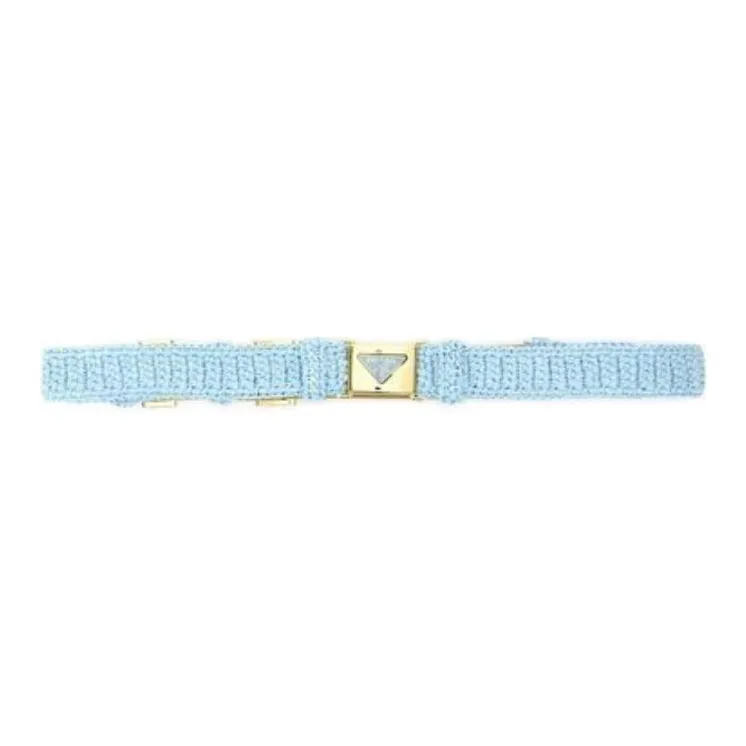 PRADA Enamel-Logo Clasp Fastened Belt-0