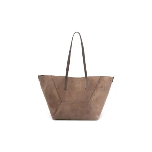 Brunello Cucinelli Logo debossed Tote Bag