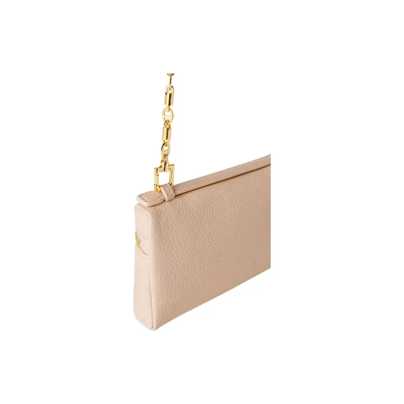Loro Piana Cow Leather Clutch Mini Women's Cream Honey & Sun Gold-3