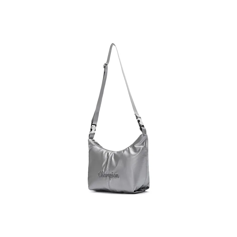 Champion Fabric Shoulder Bag Regular Unisex Silver/Medium Gray/Black/Light Blue-18