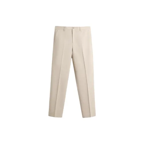 ZARA Suit Trousers Men Brown