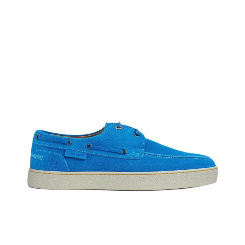 JOHN LOBB Pier Boat Shoes Men's Blue-1