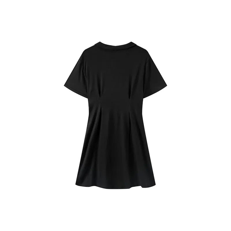 Incolore Short Sleeved Dresses Women's Black-1