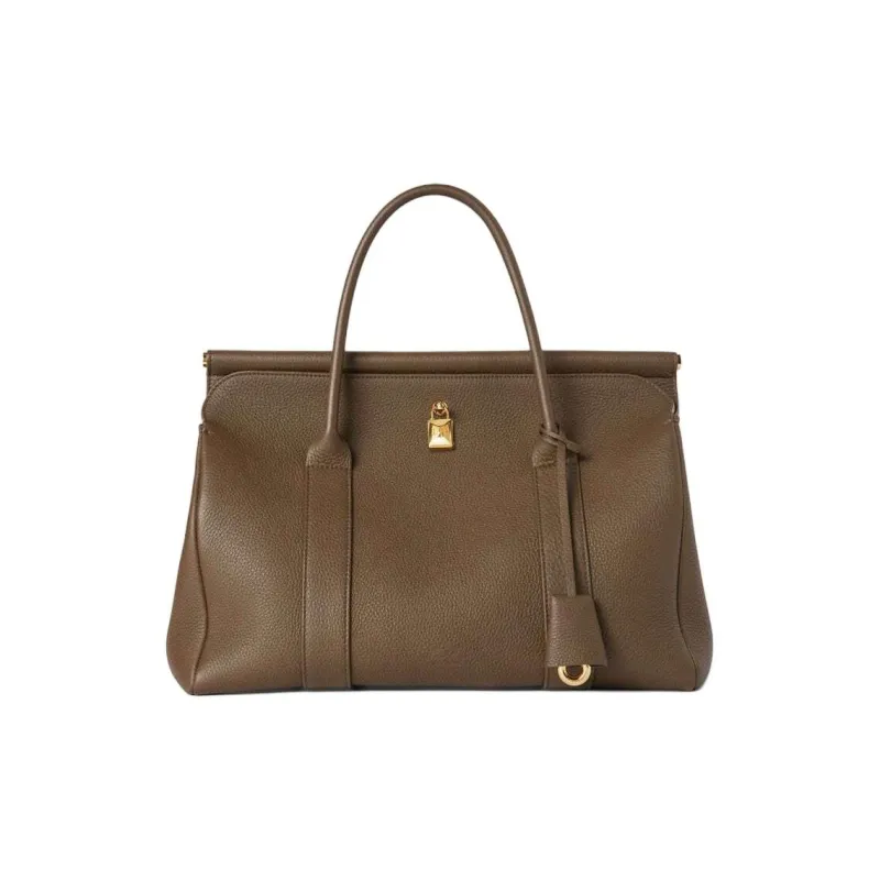 Loro Piana Cow Leather Handbag Women's Brown-2