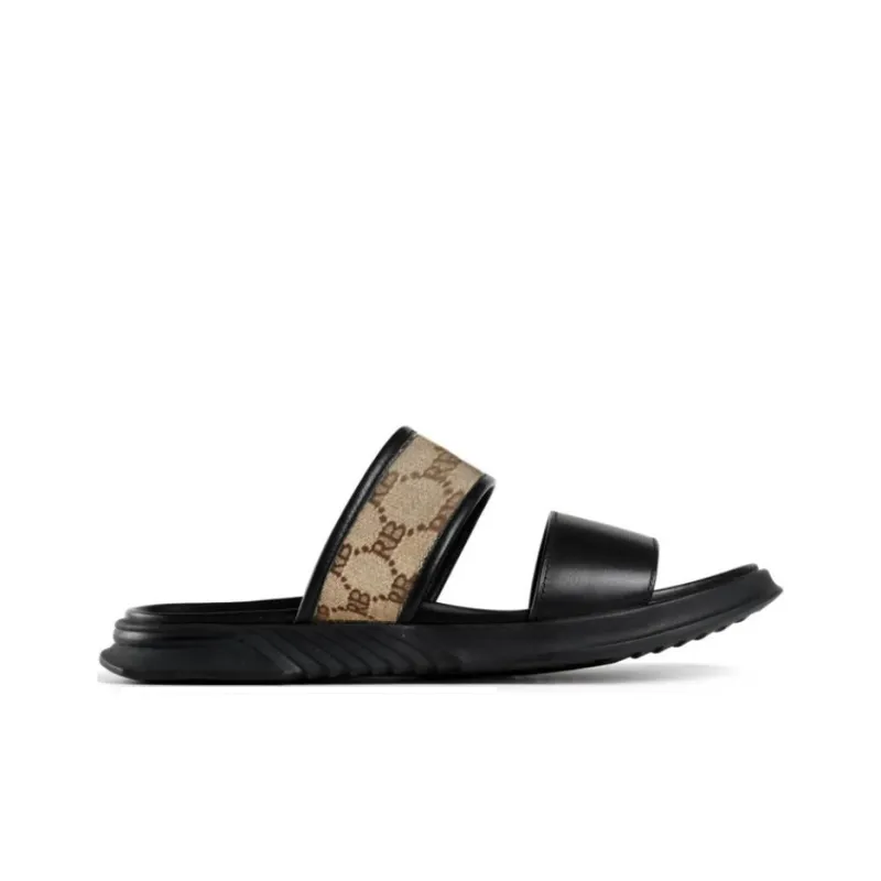 Raidy Boer Abrasion Resistant Slide Slippers Men's Black-1