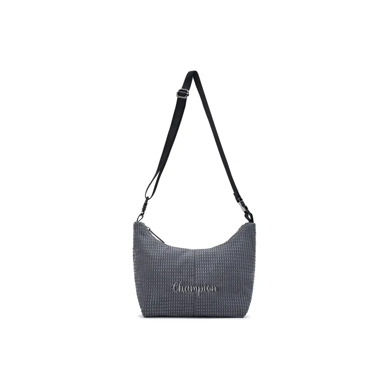 Champion Fabric Shoulder Bag Regular Unisex Silver/Medium Gray/Black/Light Blue-12