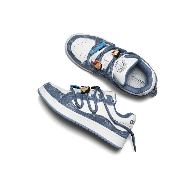 DoraemonA Box Limited Edition Puffy Shoes Low-Top Skateboard Shoes Unisex-226