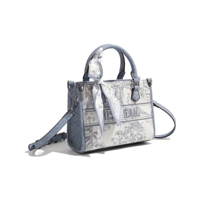 MISS GAIL Artificial Leather Shoulder Bag, Crossbody Bag, Handbag Regular Women's Blue-1